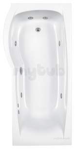Eastbrook Baths -  Eastbrook Delta 1700 Left Hand 5mm C-lenda Whirlpool Sy1