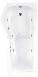 Eastbrook Baths -  Sigma 1800 Showerbath Left Hand Carron C-lenda Sys1
