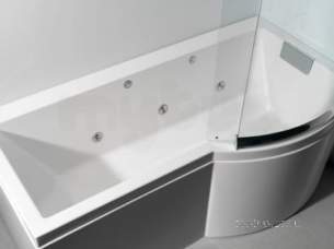 Eastbrook Baths -  Celcius Showerbath Right Hand And C-lenda Sys 1 Wh/ch