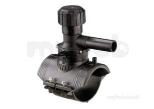 Georg Fischer Black Electrofusion Pe Fittings -  Georg Fischer Ef Tapping Saddle Pe100 Sdr11 180-25 193131503