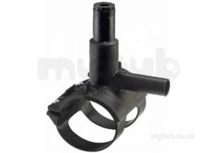 Georg Fischer Black Electrofusion Pe Fittings -  Georg Fischer Ef Monobloc Tap Saddle Sdr11 63-32 193131934