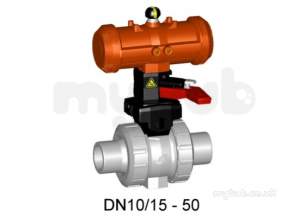 Georg Fischer Actuated Valves -  Pa Ball Valve 230 Pvc-c Epdm M/o Fc Y 32