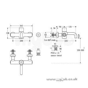 Armitage Shanks Commercial Brassware -  Armitage Shanks Markwik S8252aa W/m Seq Thermostatic Mixer Replaced