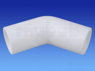 Osma Above Ground Drainage -  1c163w White Osma L-flow Elbow 1c163 W
