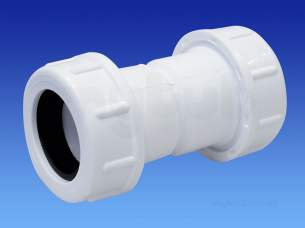 Osma Above Ground Drainage -  1v404w 3/4 Inch Tube X 19/22mm Pipe Straight
