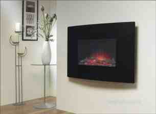Katell Electric Suites -  Radius 750w Black Glass Remote Control