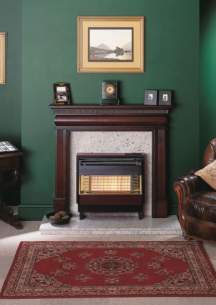 Robinson Willey Gas Fires and Wall Heaters -  R W Firegem Visa Dl Highline Rosewd Ng