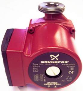 Grundfos Domestic Circulating Pumps -  Grundfos 15/60 Selectric 130 Bare Pump 96281473