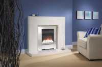 Be Modern Fire Surrounds -  44 Inch Lauren Micro Marble Surround White