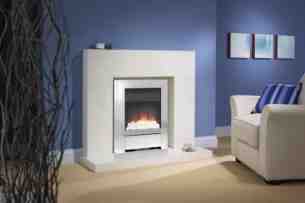 Be Modern Fire Surrounds -  48 Inch Lauren Micro Marble Surround White