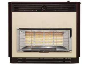 Baxi Gas Fires and Wall Heaters -  Baxi Brava 4 Oxysafe Fire Mahogany