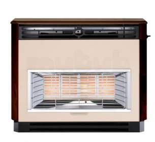 Valor Gas Fires and Wall Heaters -  Valor Brava Fireslide Mahogany 0534831