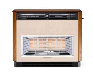 Valor Gas Fires and Wall Heaters -  Valor Brava Fireslide Teak 0534821
