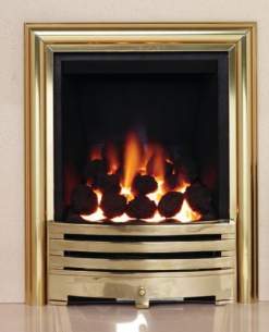 Be Modern Gas Fires -  Be Modern Contessa Gas Fire 180mm Coal Brss