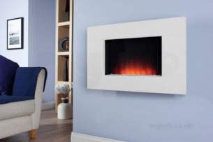 Be Modern Fires Gas and Electric -  Bm Dante Wall Mount Fire-limestone