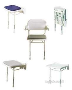 Akw Medicare Products -  02210p 2000 Series Fold Up Seat Plus Blue Pad