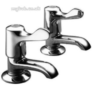 Pegler Quarter Turn Contract Brassware -  Pegler 2159qt F/restrictor Basin Taps Cp