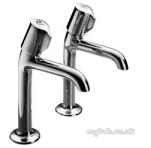 Pegler Quarter Turn Contract Brassware -  Pegler Snub Lever Sink Tap C 2158qtslcp