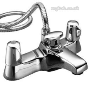 Pegler Quarter Turn Contract Brassware -  Pegler Snub Lever Bath/shower Mixer 2550qtslcp