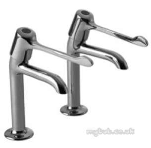 Pegler Quarter Turn Contract Brassware -  Performa 1/2 Inch Qt Ext Lvr Basin Tap Pair
