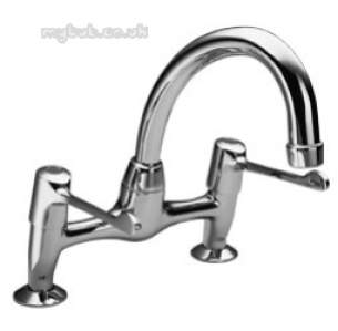 Pegler Quarter Turn Contract Brassware -  Pegler 2523qtel Extd Lever Sink Mixer Cp
