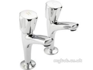 Pegler Contract Brassware -  Polo 1/2 Inch High Neck Sink Taps