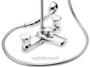 Pegler Contract Brassware -  Polo Bath/shower Mixer C/w Kit 439902