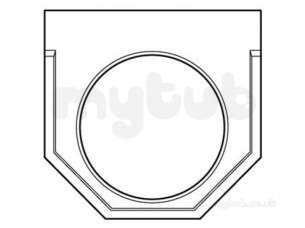 Channel Drainage -  Wavin End Plate 231.2-200mm Pvc 200st258