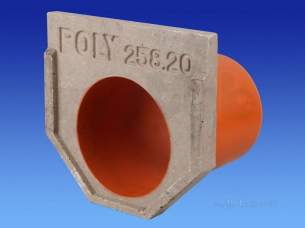 Channel Drainage -  Wavin End Plate 231.2-200mm Pvc 200st258