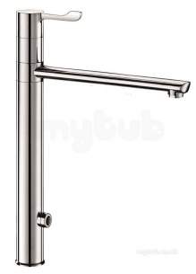 Delabie Brassware -  Delabie Electronic Mixer 230v High Swivel Spout H305 L250 15mm