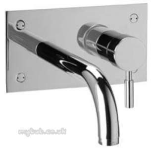 Pegler Luxury Bathroom Brassware -  Visio Wall Mounted Monobloc Basin Mixer Cp