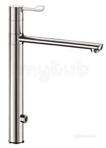 Delabie Brassware -  Delabie Elect Battery Mix High Swivel Spout H305 L250 Lever L100