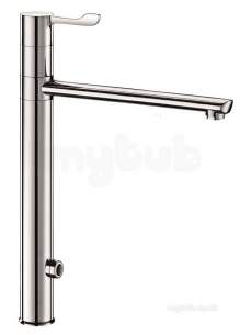 Delabie Brassware -  Delabie Elect Battery-op Mixer High Swivel Spout H305 L250mm 15mm