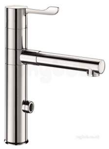 Delabie Brassware -  Delabie Elect Tap H160 With Spout Plus 2 Bioclip St Steel Spouts 15mm