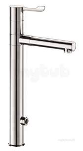 Delabie Brassware -  Delabie Elect Tap H300 Swivel Spout Plus 2 Bioclip St Steel Spouts 15mm