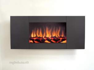 Flavel Electric Fires -  Flavel Marino Panoramic Black Electric