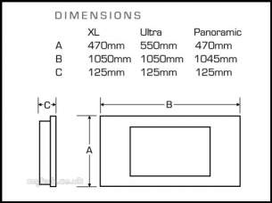 Flavel Electric Fires -  Flavel Marino Xl Graphite Electric