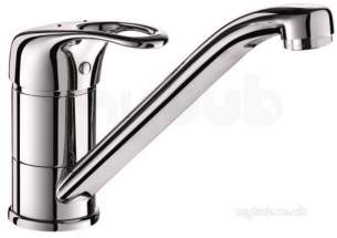 Delabie Brassware -  Delabie Mechanical Sink Mixer Swivel Spout H145 L220 Sculpt Lever