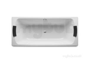 Roca Acrylic Baths -  Lun Plus No Tap Holes 1800 X 800mm Bath A/s White