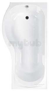 Eastbrook Baths -  23.0071l Prado Offst Showerbath 1700 Left Hand 5mm