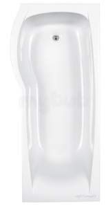 Eastbrook Baths -  23.0681l Delta Offst Showerbath 1600 Left Hand 5mm