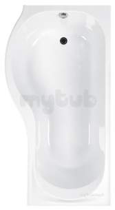 Eastbrook Baths -  23.2071l Prado Offset Showerbath 1700 Lh