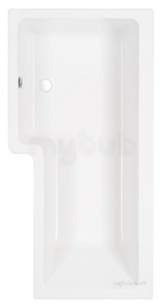 Eastbrook Baths -  23.4511l Quantum O/s Showerbath Left Hand Wh