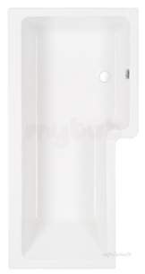 Eastbrook Baths -  23.4511r Quantum O/s Showerbath Right Hand Wh