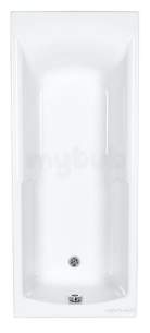 Eastbrook Baths -  Eastbrook Apex 1.7mx800 5mm Plain Wh
