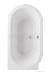 Eastbrook Baths -  Eastbrook Advantage Deep Bath 5mm Right Hand Wh