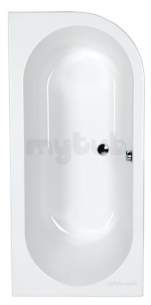 Eastbrook Baths -  Eastbrook 23.5801r Status 1600 Carronite Right Hand White