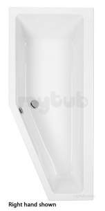 Eastbrook Baths -  Eastbrook Quantum Spacesaver Left Hand Carronite Wh