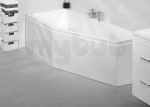 Eastbrook Baths -  Eastbrook Quantum Spacesaver Right Hand Carronite Wh