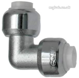 Yorkshire Tectite Fittings -  Pegler Yorkshire T12/t090 15 Chrome Elbow